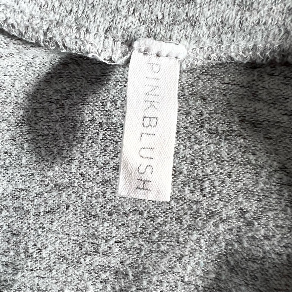 Pinkblush Gray Maternity Scoop Neck Sweatshirt Size Large - Picture 9 of 10